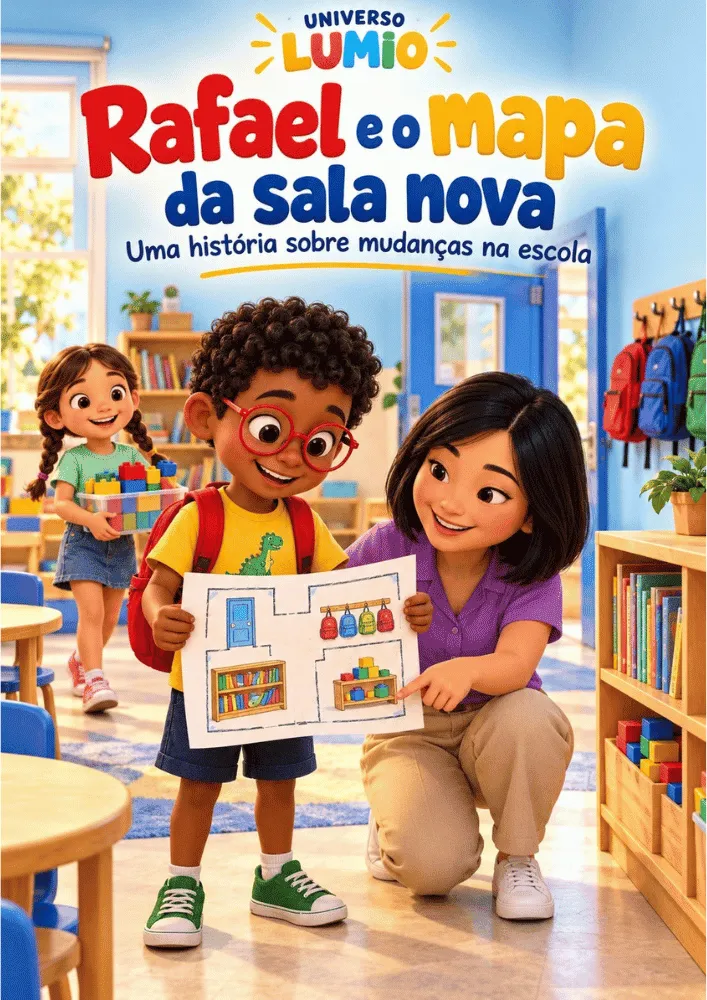 Capa Rafael e o mapa da sala nova